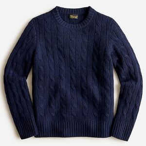 J. Crew Kids' cable-knit cashmere crewneck sweater